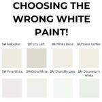 Stop Choosing the wrong white paint- Pinterest graphic